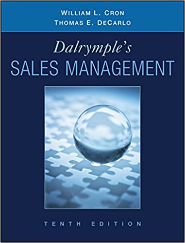 Dalrymple's Sales Management: Concepts and Cases (10th Edition) - Orginal Pdf